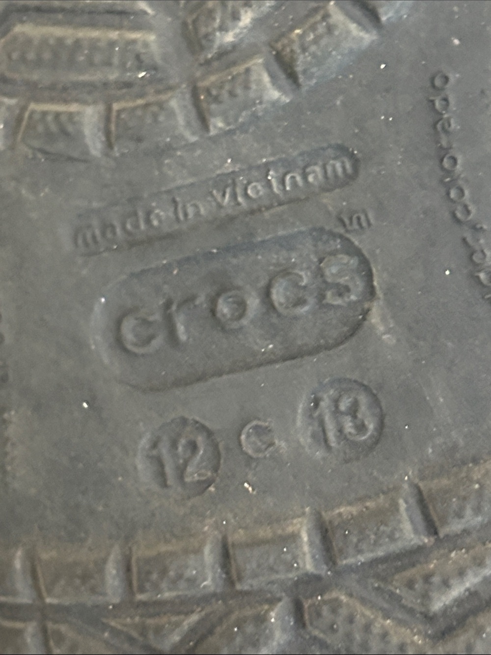 CROCS Kids Black Clog with White Trim - Picture 6 of 7